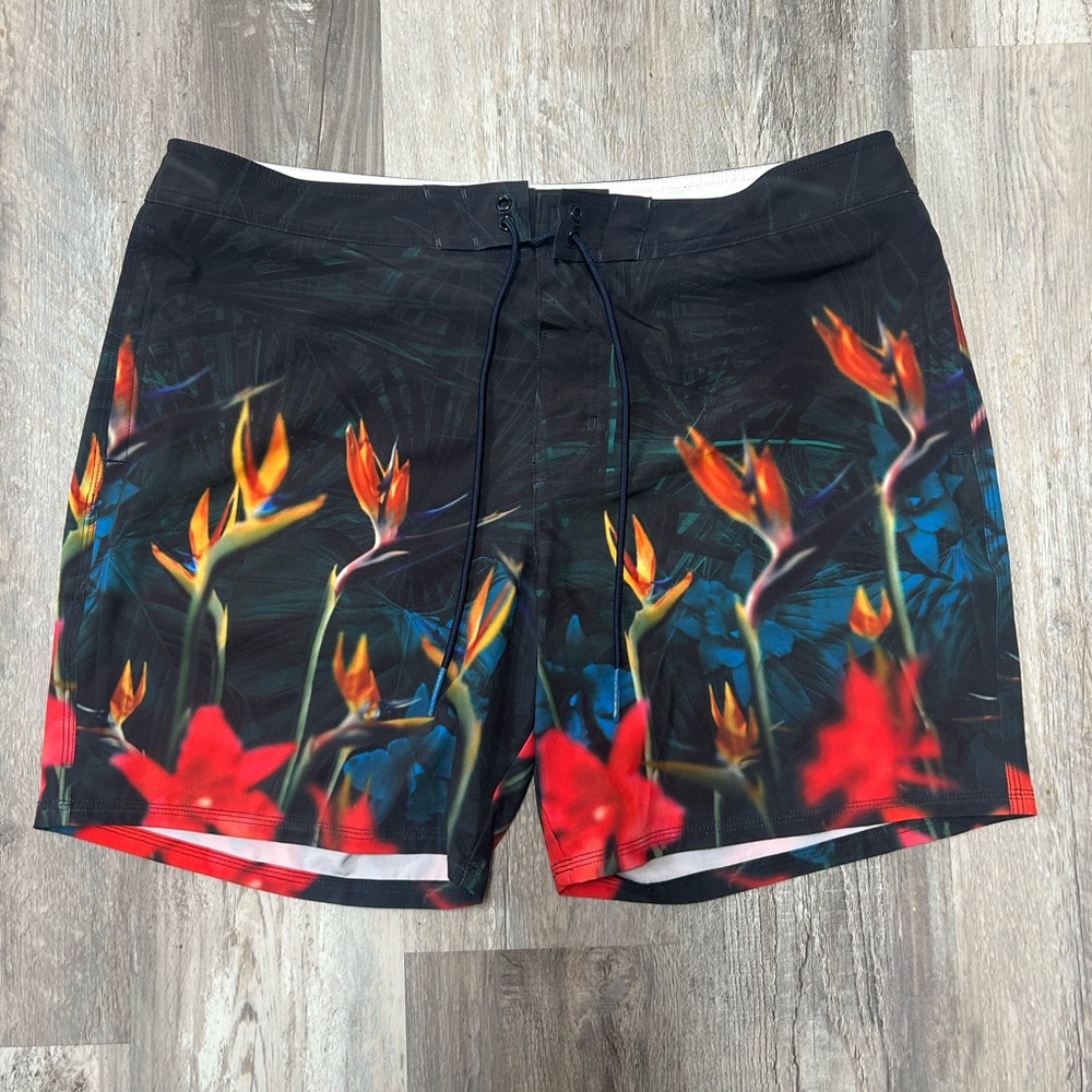 Men’s American Eagle Tropical Swim Shorts Size XL